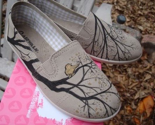 painted shoes