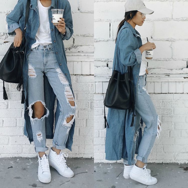 Dresspanjang yang disulap jadi outer pun bisa!