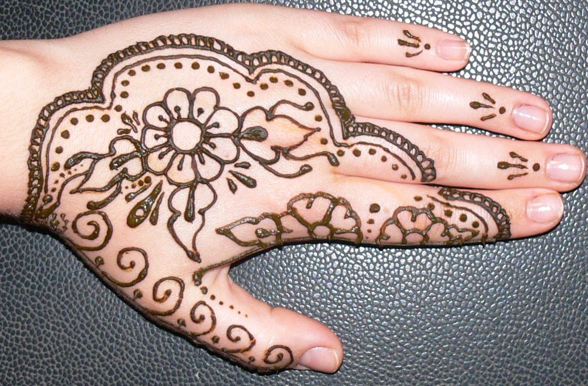 Gambar Motif Henna Tangan Cantik Simple Pemula Shrlyawengg Berikut