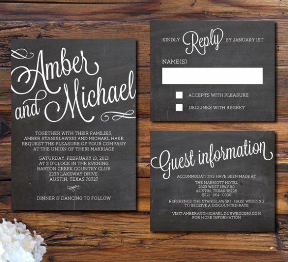 desain undangan pernikahan simple dan elegan