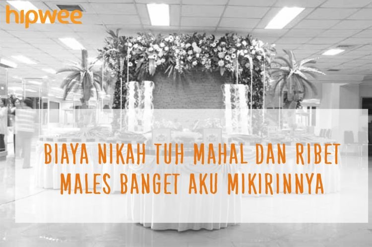 Mahal banget nikah tuh