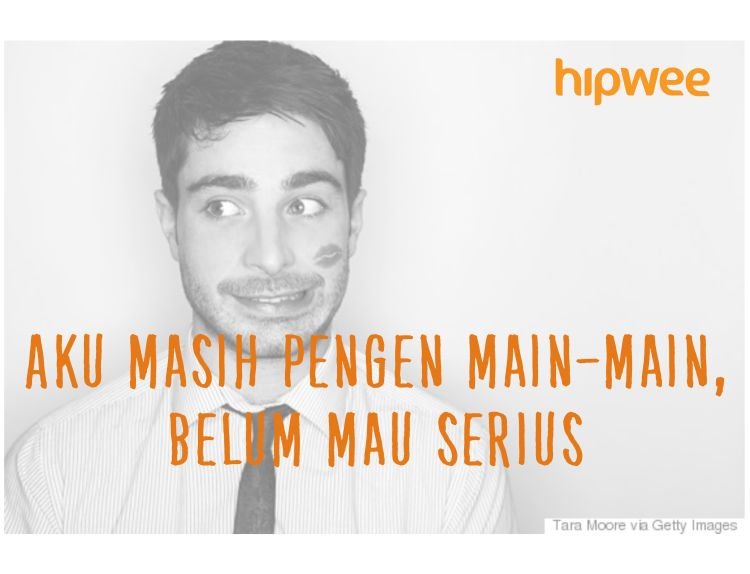 belum mau serius