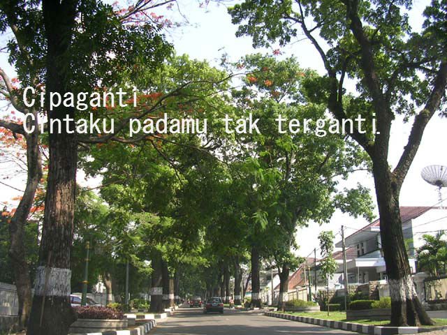 Cintaku Akang ka Eneng ibarat jalan Cipaganti.