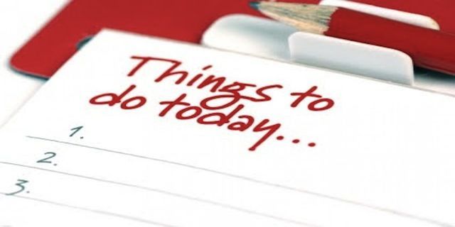 Things to do list