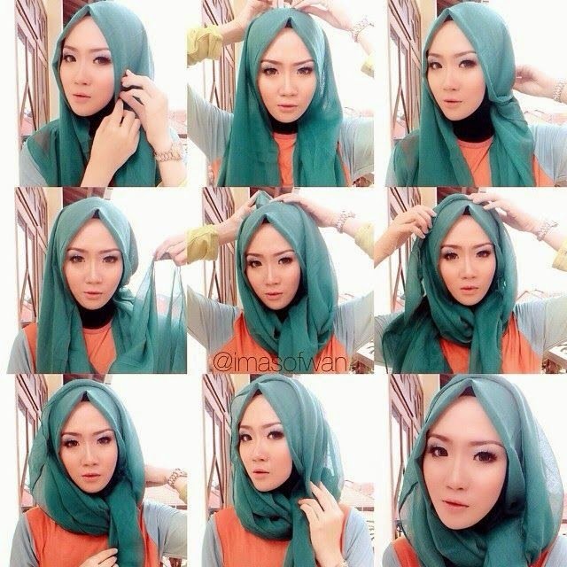 10 Tutorial Hijab Paris Untuk Wisuda. Meski Sederhana, Kamu Tetap Bisa Tampil Mempesona