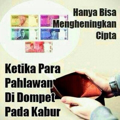 dompet pun berduka