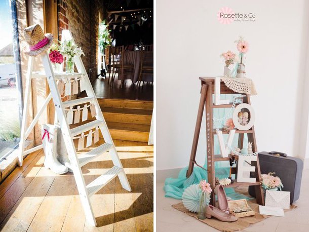 Vintage-ladders-for-wedding-decor-Quirky-Parties