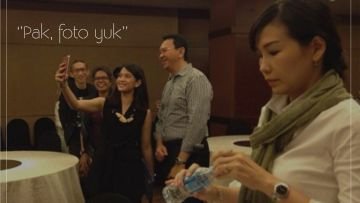 Berbagai Meme Soal Ahok Selfie Bareng Dian Sastro. Bu Vero Sensi di Belakang :))