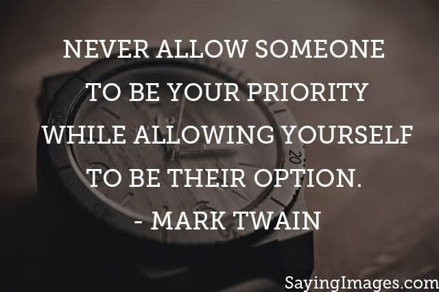 your priority