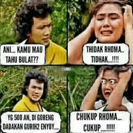 Kumpulan Meme Tahu Bulat yang Bikin Kamu Perang Batin 