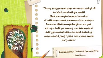 15 Quotes Cinta Dari Tere Liye yang Menenangkan. Kegalauanmu Bisa Hilang!