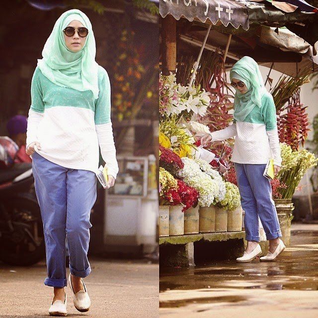 10 Style  Buatmu Cewek Berhijab  yang Ingin Pakai  Celana  