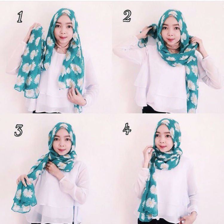 Tutorial Hijab Lebaran Simple Buat Kamu yang Baru Belajar Berhijab