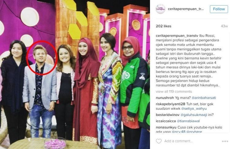 sewaktu hadir pada salah satu program tv swasta