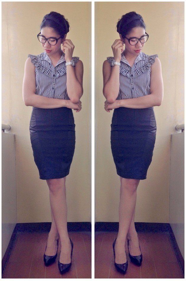 blouse + rok pensil