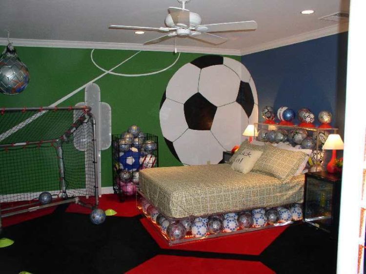 desain kamar nuansa sporty