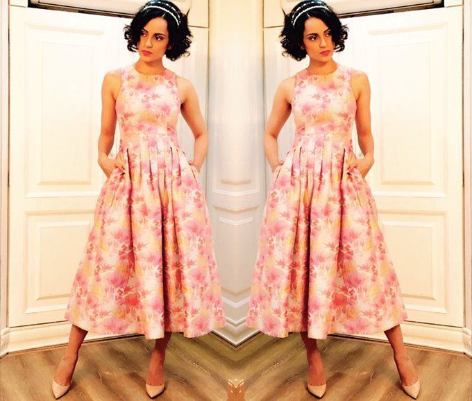 maksi dress dengan model A-line