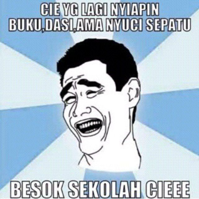 20 Meme Kocak Ini Bikin Kamu Sadar Kalau Liburan Hanya Tinggal Hitungan Hari. Duh, Sedihnya 56 ciye gayanyaaa