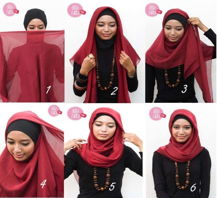 Inilah 6 Cara Memanfaatkan Scarf yang Gak Biasa, Gak Cuma Buat Leher atau Hijab Saja! 18 hijab dengan scarf segiempat