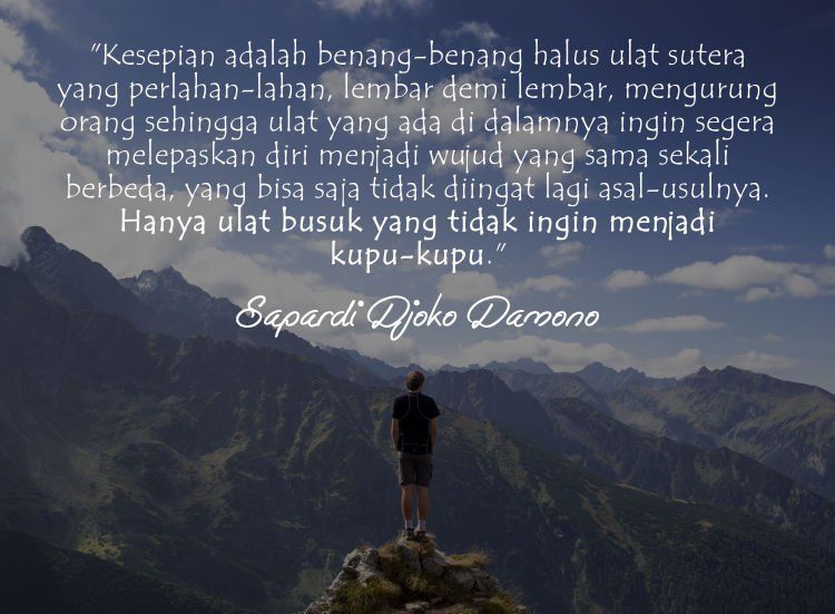 10 Quote Cinta Dari Sapardi Djoko Damono yang Bikin Kangen 