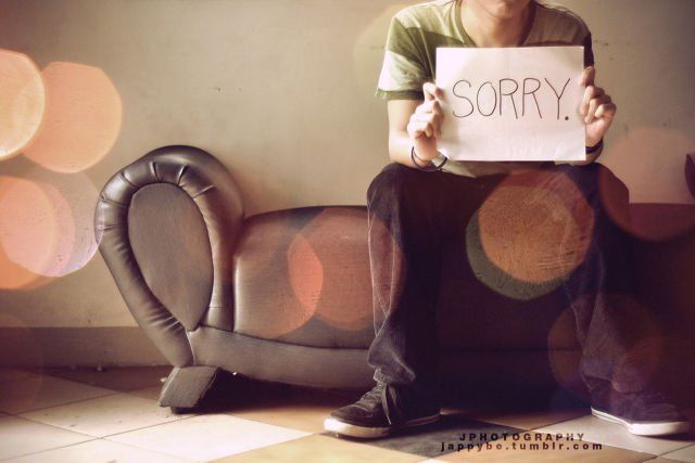 Stop mengatakan sorry