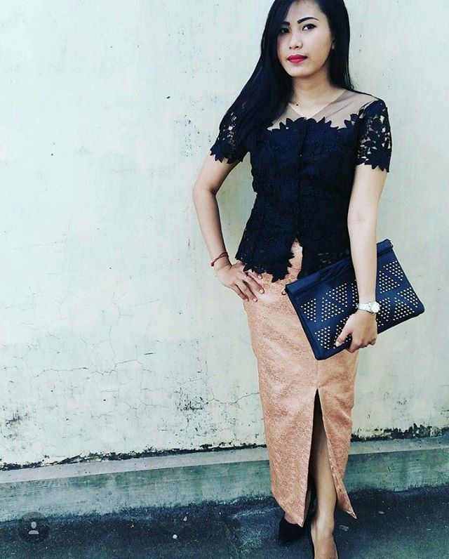 kebaya bali hitam