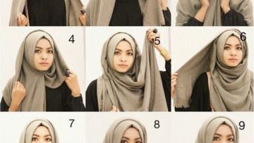 Tutorial Hijab Katun yang Ampuh Bikin Pipi Tembem Terlihat Tirus. Kapan Kamu Coba?