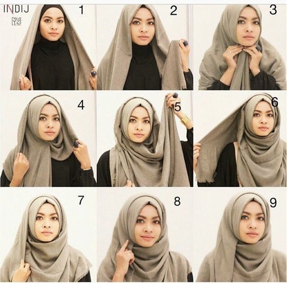 Tutorial Hijab Katun yang Ampuh Bikin Pipi Tembem Terlihat Tirus. Kapan Kamu Coba?