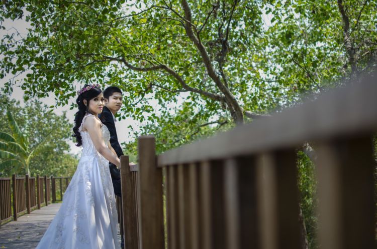 Pemandangan eksotis yang romantis