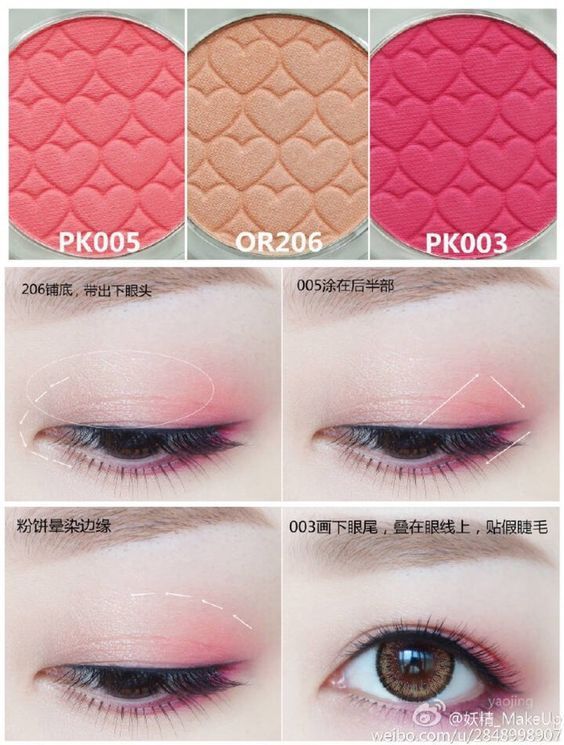 eyeshadow pink