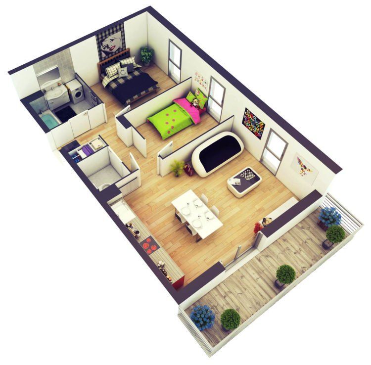 desain Rumah Minimalis 2 Kamar