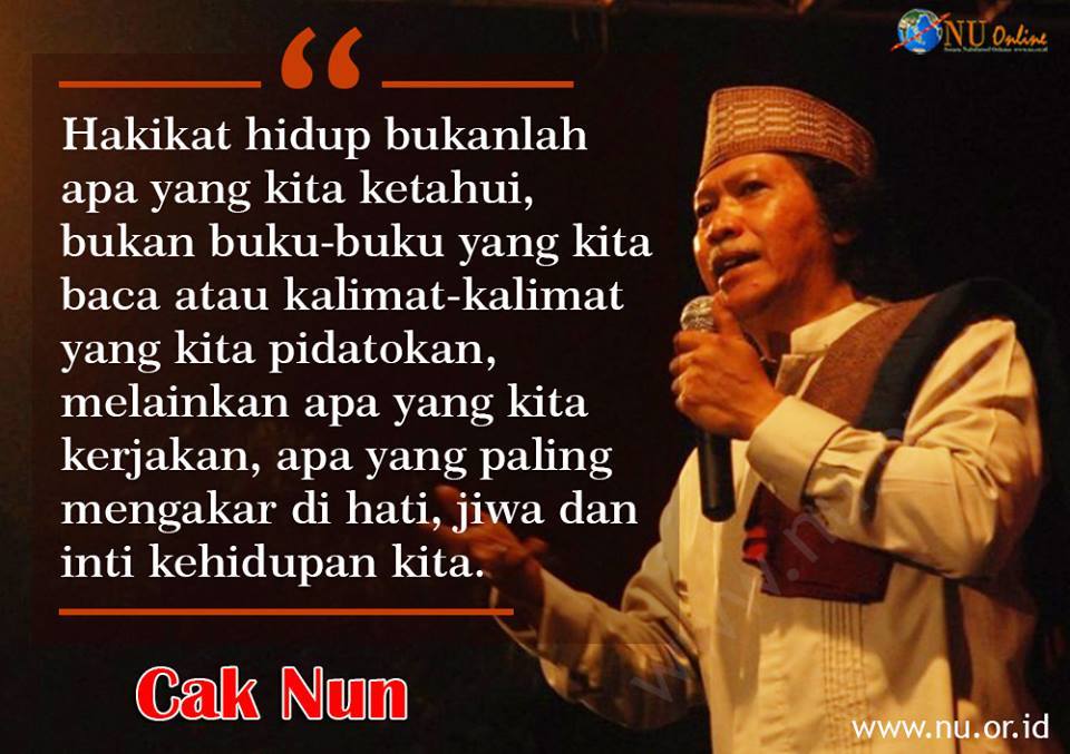 Untukmu Usia 20-an, 15 Quotes Cak Nun ini Menampar Sekaligus Bikin Kamu