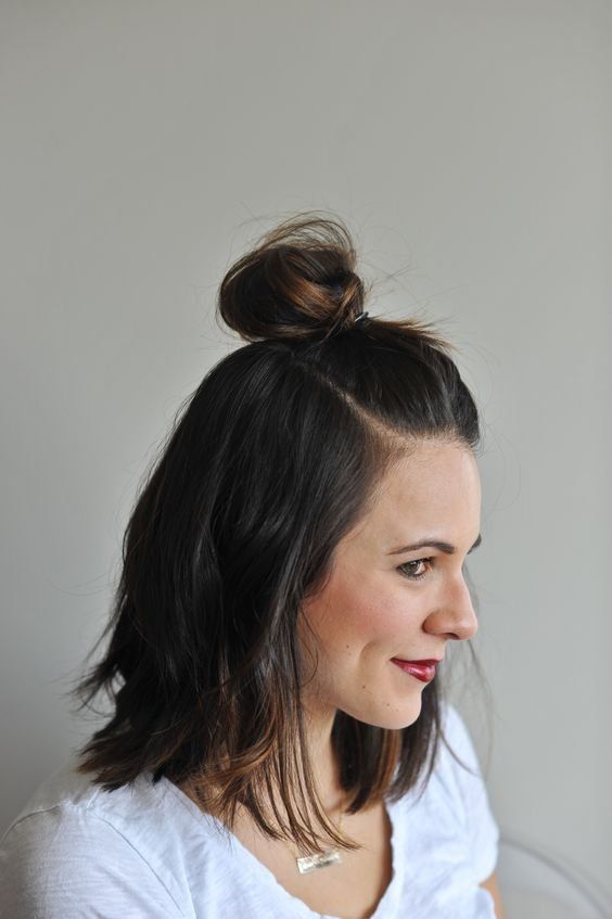 half knot bun