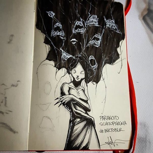 Kenali Bentuk Gangguan Psikis Melalui Ilustrasi Oleh Shawn Coss Ini