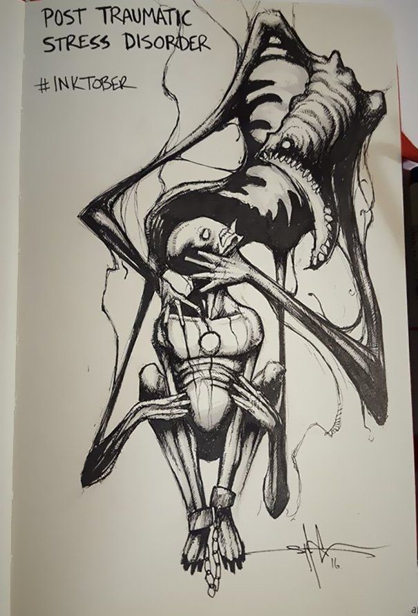 Kenali Bentuk Gangguan Psikis Melalui Ilustrasi Oleh Shawn Coss Ini
