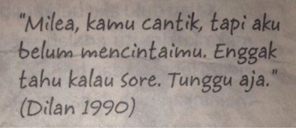Tunggu, sore ini!