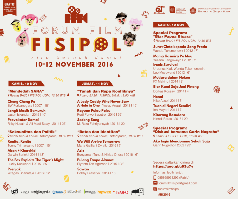 5 Alasan Kenapa Kamu Harus Datang ke Forum Film FISIPOL