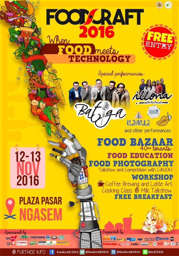 10 Alasan Mengapa Kamu Harus Datang ke FoodCraft 12-13 November 2016