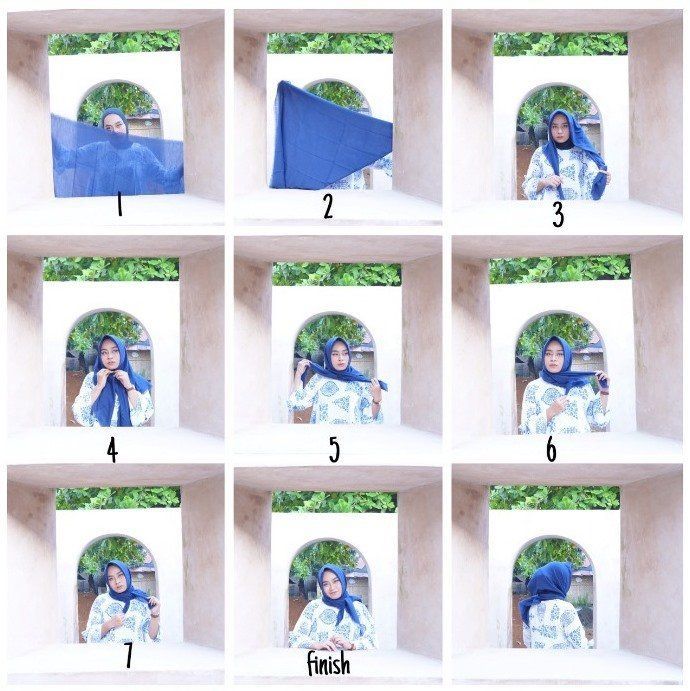 tutorial hijab segi empat 