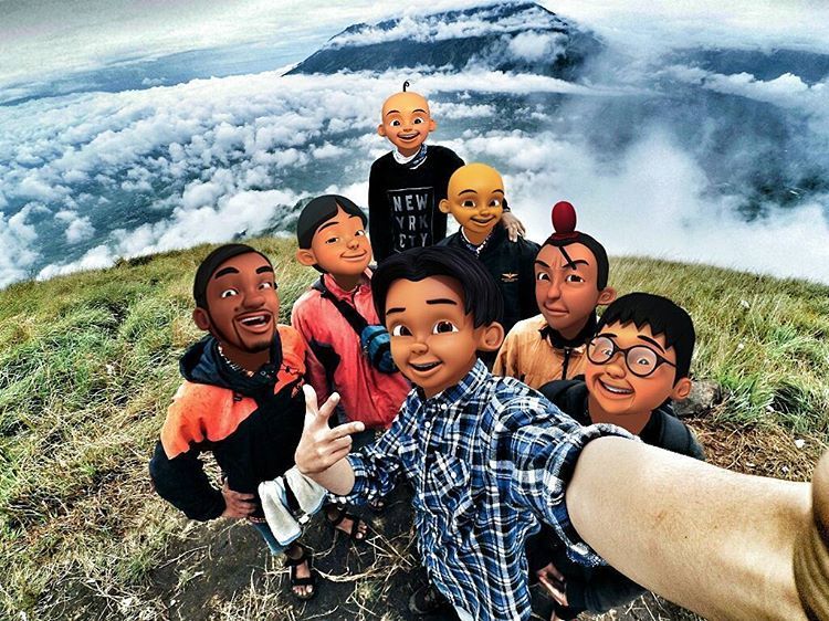 Gambar Cek 25 Editan Muka Tokoh  Kartun  Tren  Nggak Upin 