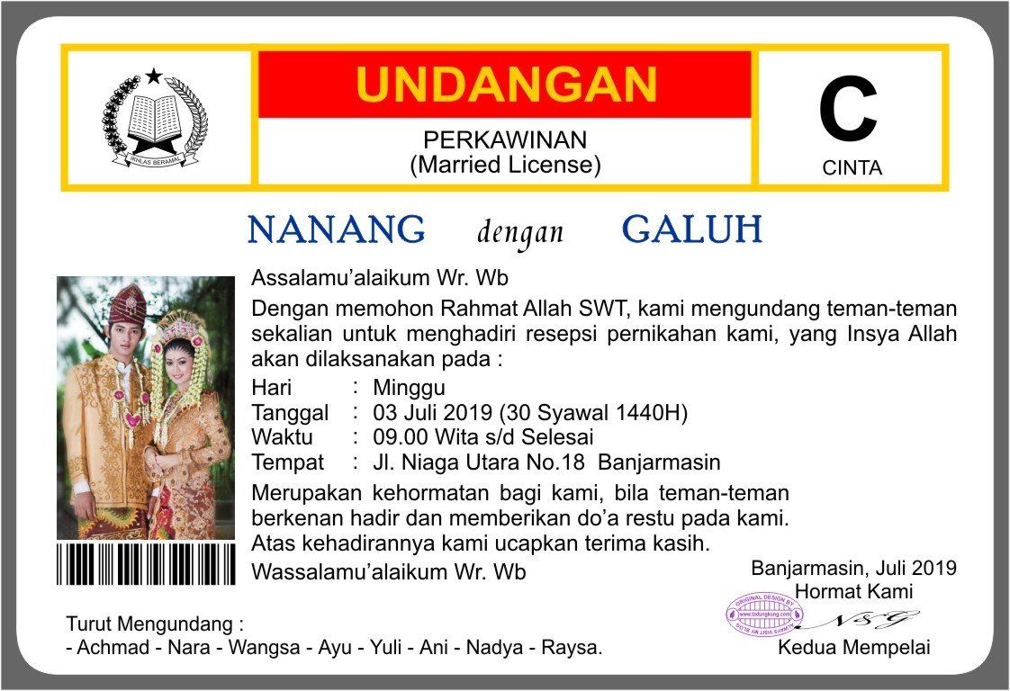 10 Desain Undangan Nikah yang Bakal Bikin Mantan Menyesal 10 Desain Undangan Nikah yang Bakal Bikin Mantan Menyesal
