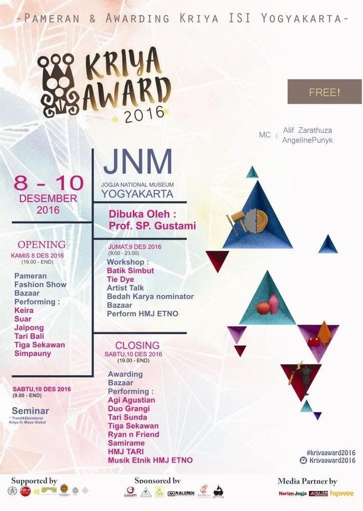 5 Alasan Kenapa Anak Muda Kreatif Harus Datang ke Kriya Award ISI Yogyakarta 6 Print