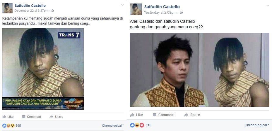 Oh Jadi Ini Saipudiin Castello yang Ngaku Pria Paling Tampan di Dunia, Kita Ngakak Tiap Dia Pamer