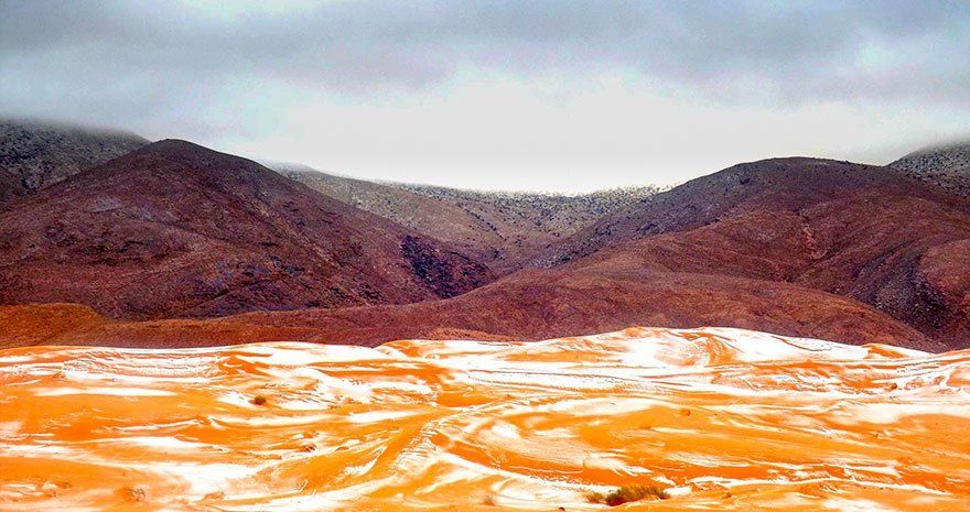 Tiba-tiba Salju Turun di Gurun Sahara, Fenomena Aneh Ini Mengundang Sejuta Pertanyaan
