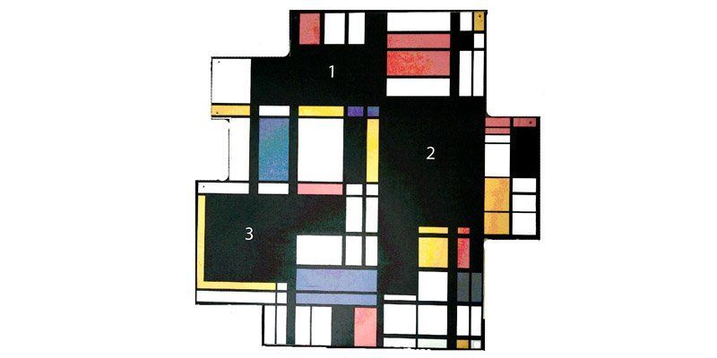 Kreasi Unik Cermin Dinding Bergaya Piet Mondrian Ini Bisa Kamu Bikin Sendiri, kok
