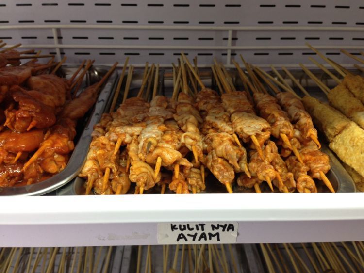 sate kulit ayam