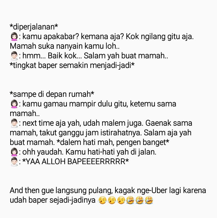 gimana nggak baper? :(