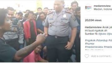 Polisi Garang Aja Ngakak Lho Dengar Lawakan Anak Jalanan Asal Medan Ini, Rugi Nih Kalau Kamu Lewatin