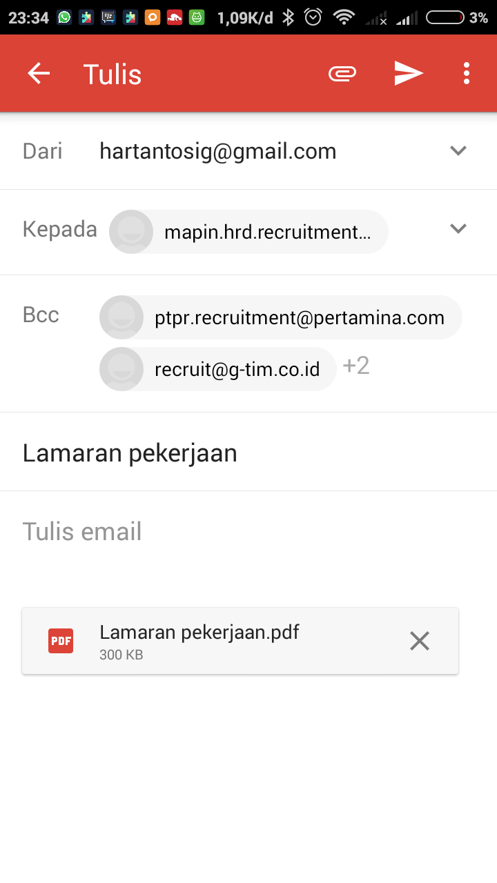 subjek email