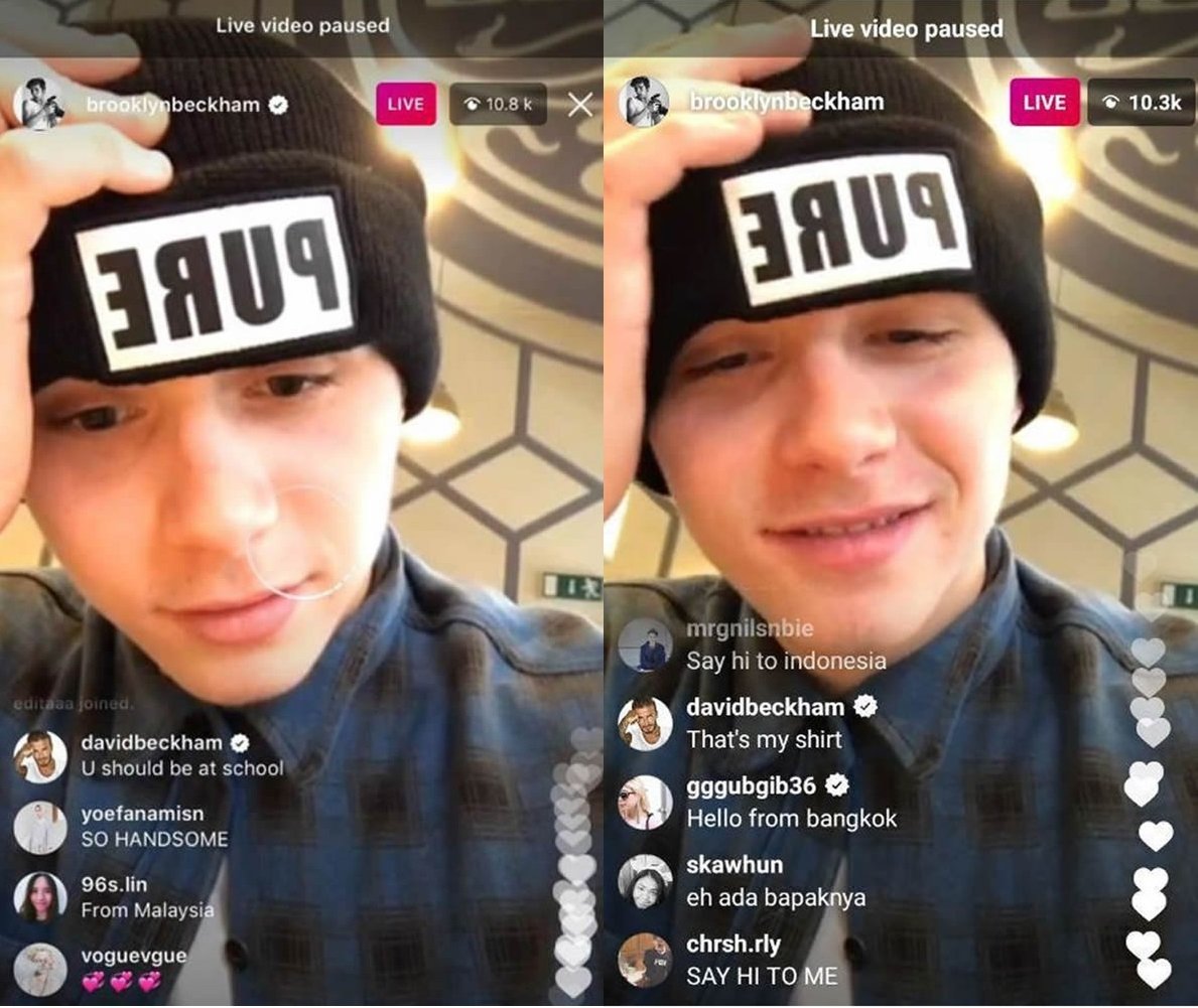 Brooklyn Beckham Jadi Korban Kejahilan Sang Bapak Saat Sedang Menggunakan Fitur Terbaru Instagram